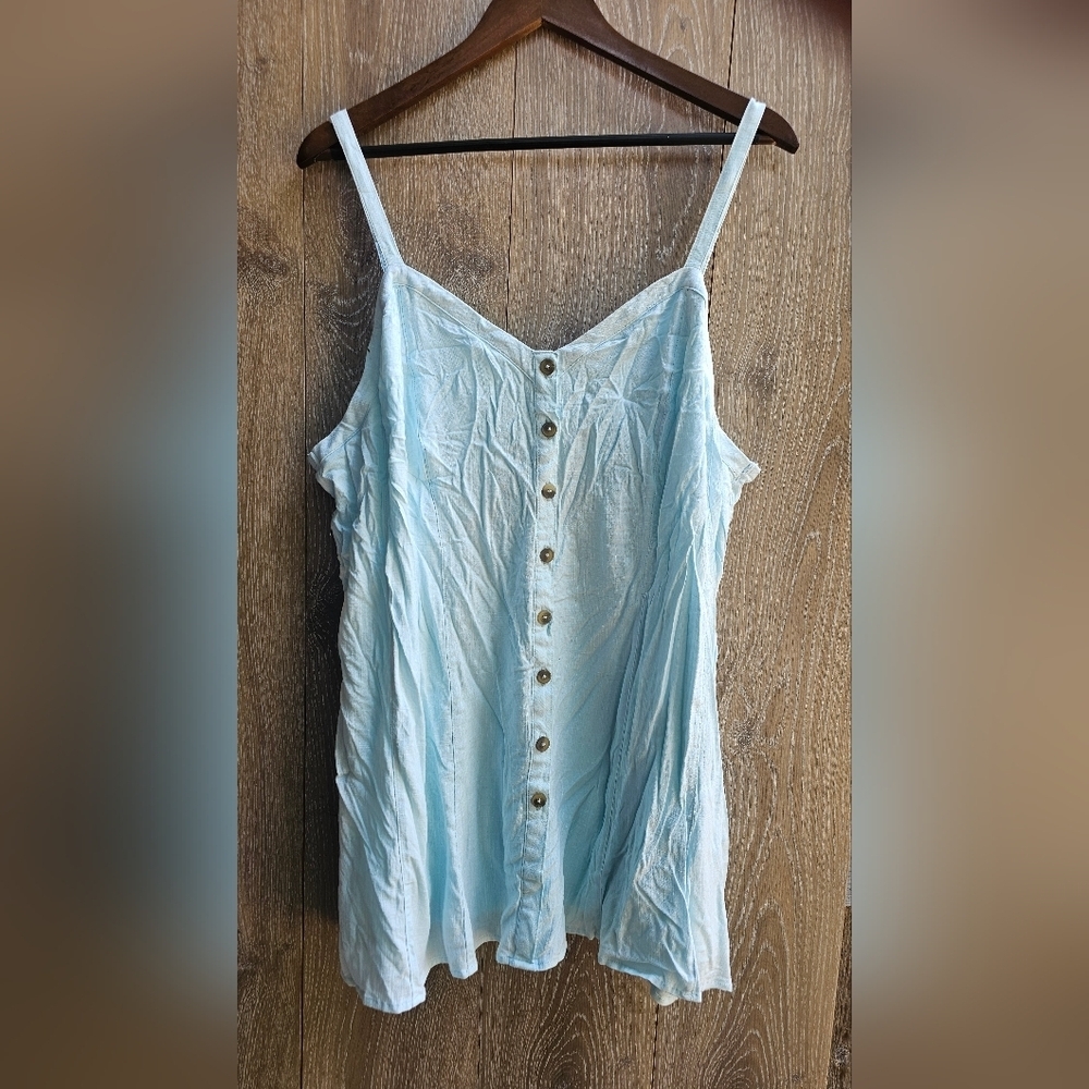 Torrid NWT 3x Light Blue Button-Front Camisole